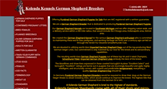 Desktop Screenshot of kolendakennels.com